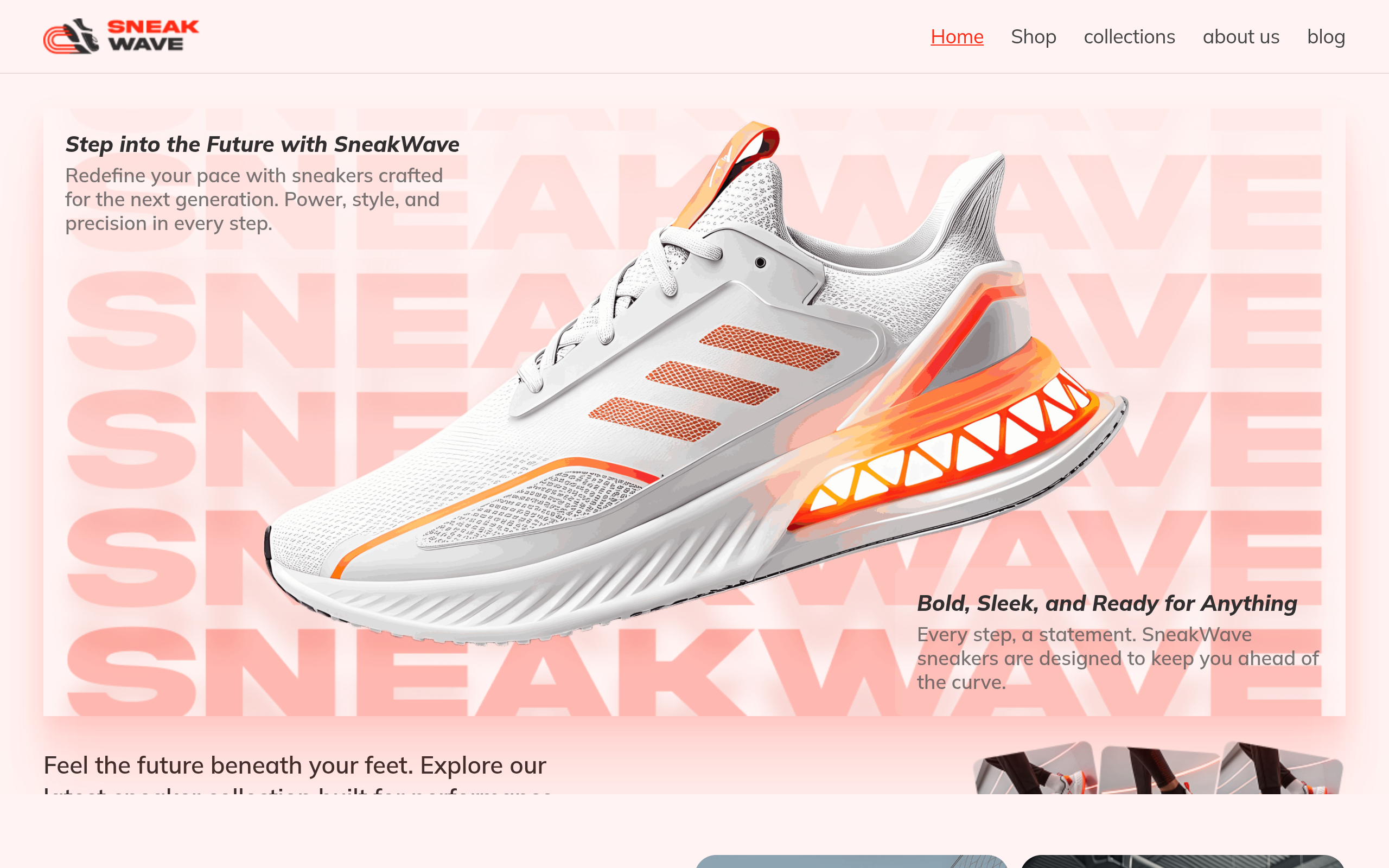 Sneakwave website screenshot